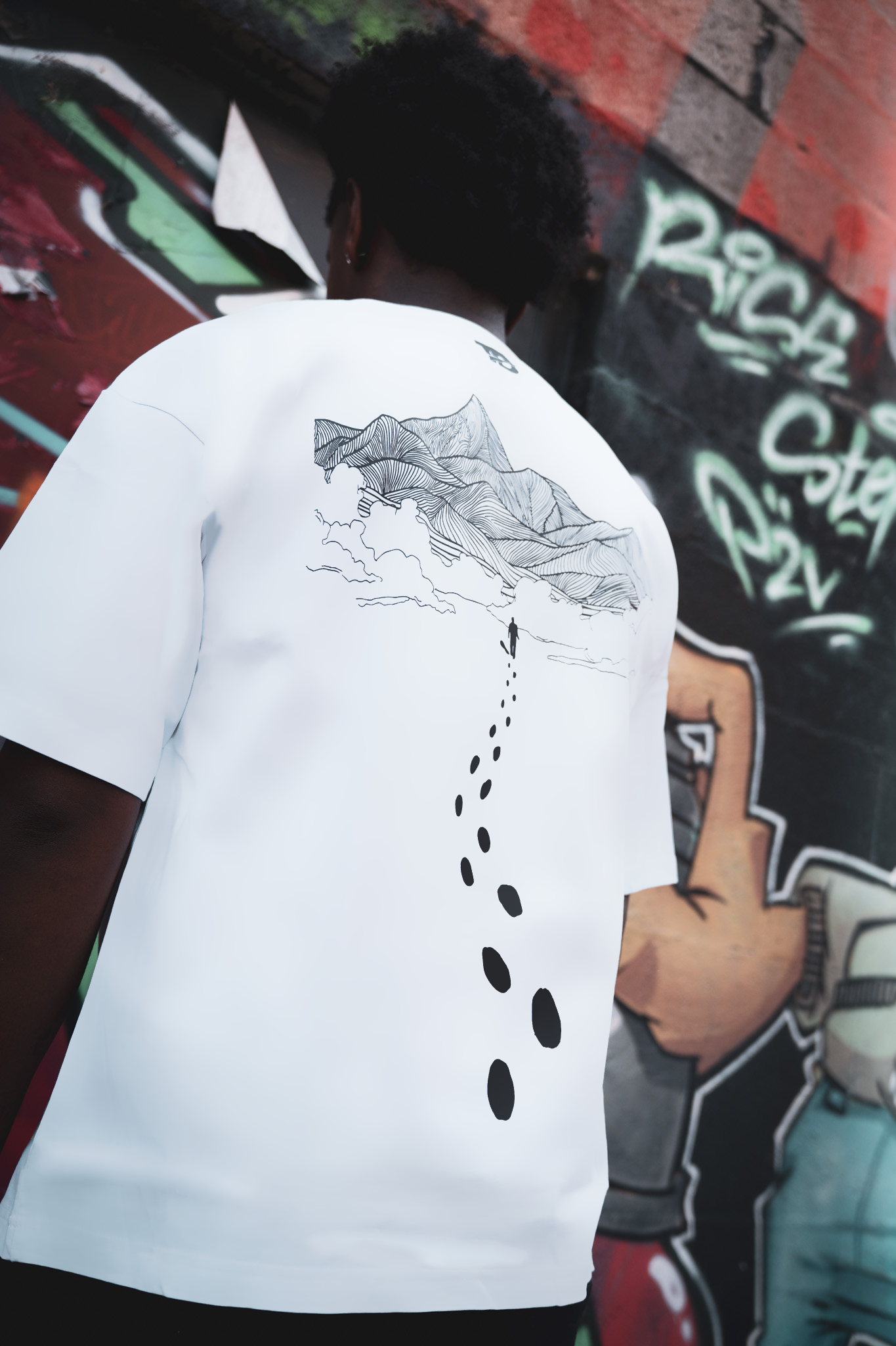 T-shirt "TOUT DROIT" WHITE