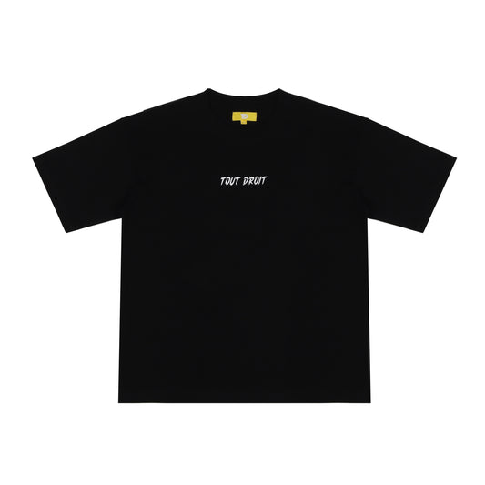 T-shirt "TOUT DROIT" BLACK