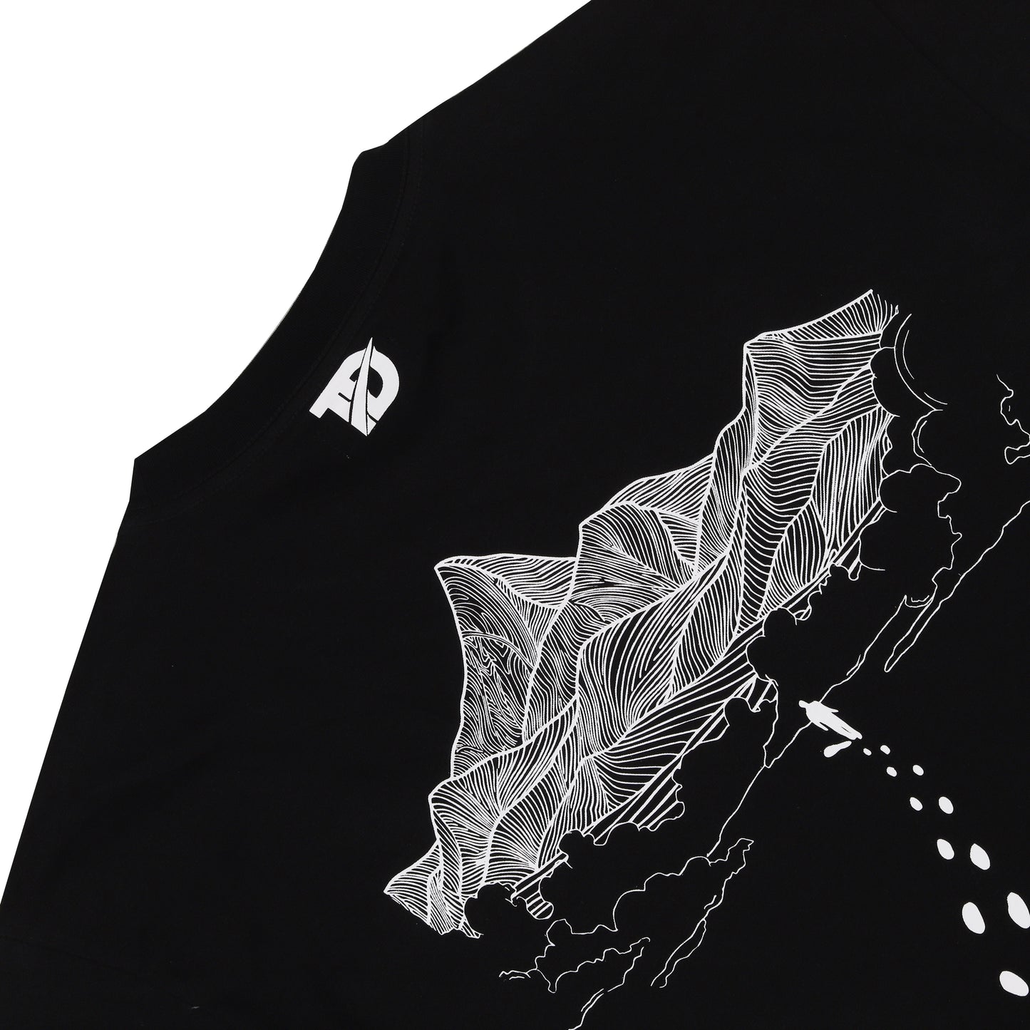 T-shirt "TOUT DROIT" BLACK