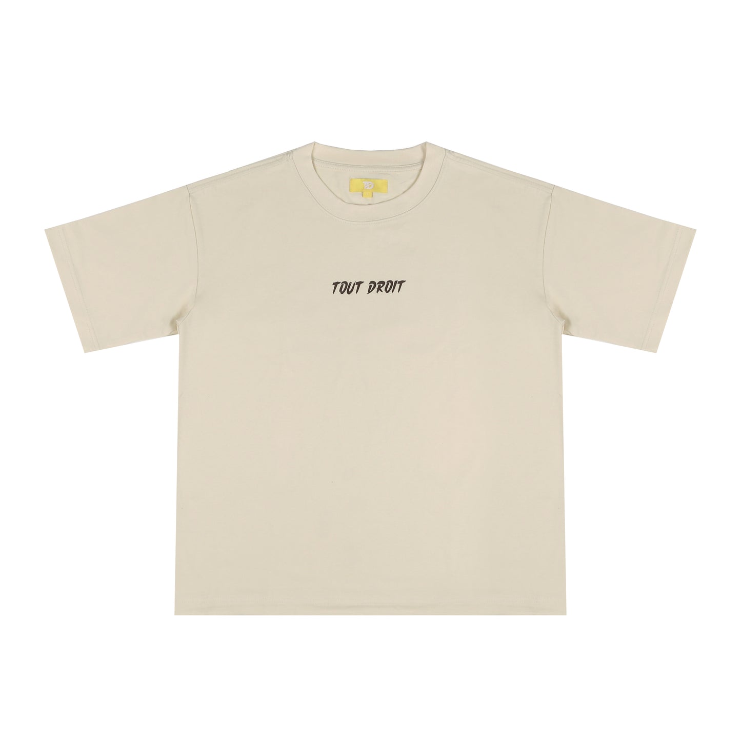T-shirt "TOUT DROIT" BEIGE