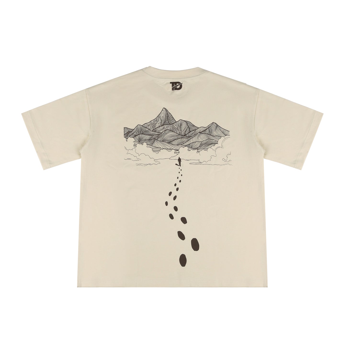 T-shirt "TOUT DROIT" BEIGE