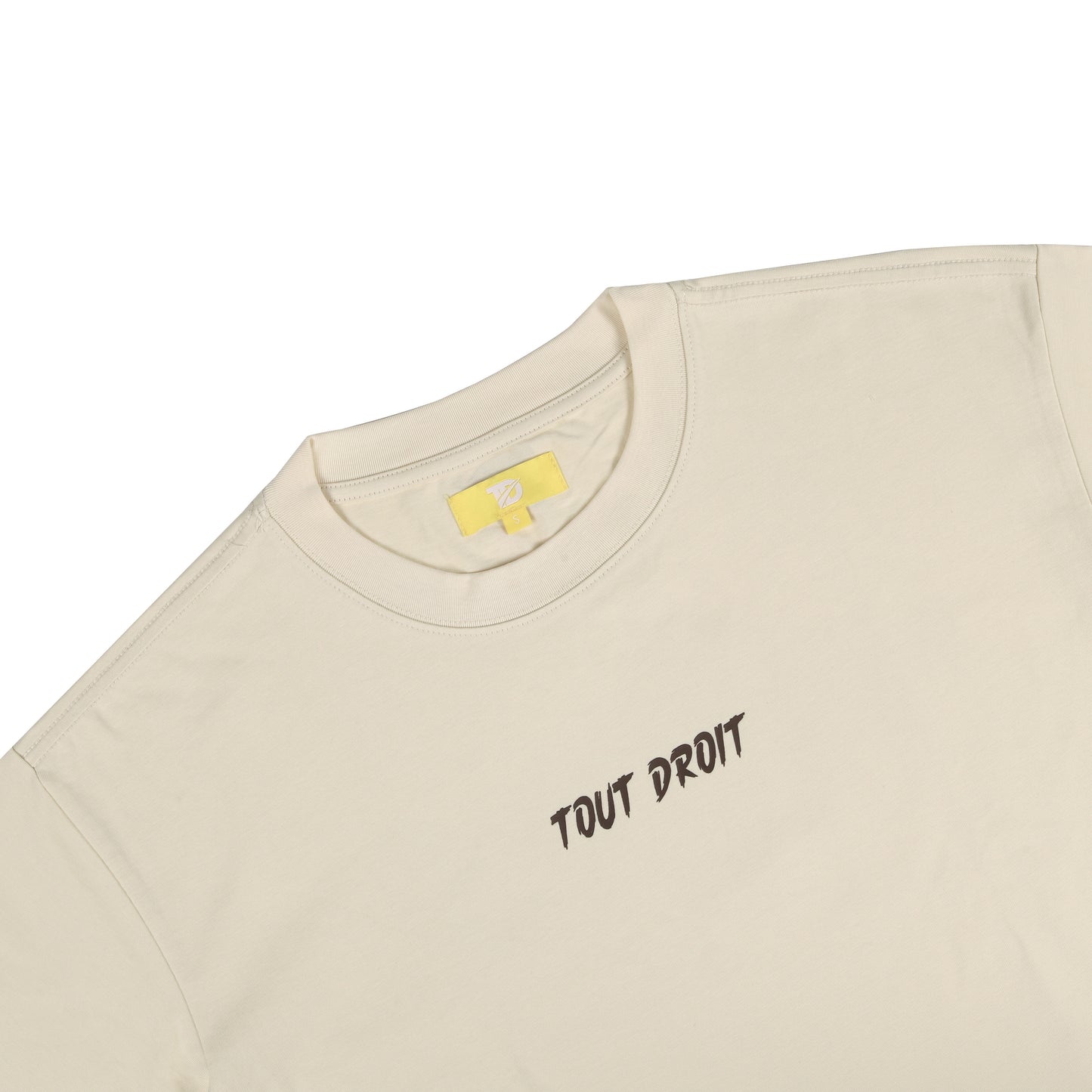 T-shirt "TOUT DROIT" BEIGE