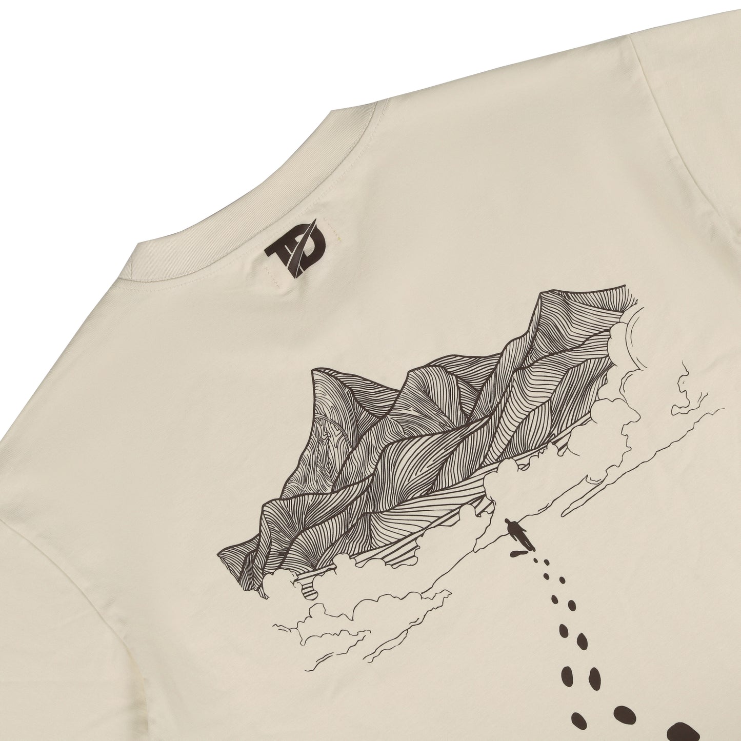 T-shirt "TOUT DROIT" BEIGE