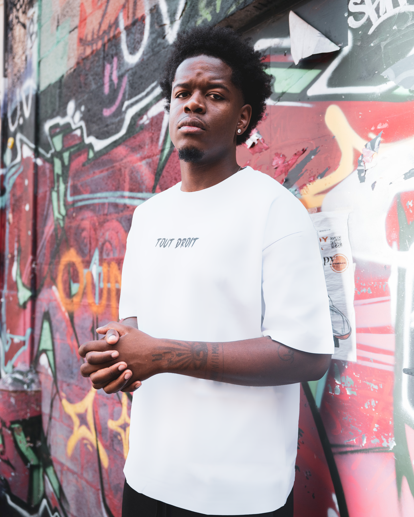 T-shirt "TOUT DROIT" WHITE