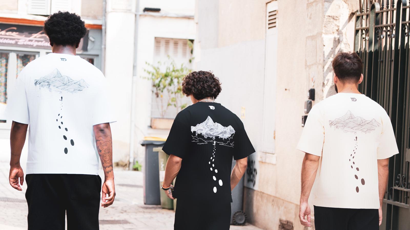 T-Shirt de la collection ORIGINE Tout Droit vue de dos
